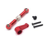 BDJXOZYH Tige de liaison de bras de servo pour camion sur chenilles - Pièces de rechange modifiées - Fournitures de rechange pour Wltoys 144010 144001 - Rouge