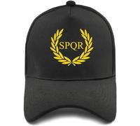 BDJYHACP Casquette de Baseball Snapback Chapeau de Soleil Empire Romain SPQR Casquettes de Baseball été décontracté Hommes Femmes Snapback réglable Empire Romain Cadeau de Noël pour Hommes Femmes