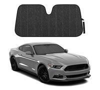 BDK-AS-2511 Front Windshield Shade-Accordion Folding Auto Sunshade for Car Truck SUV-Blocks UV Rays Sun Visor Protector-Keeps Your Vehicle Cool-57 x 27 inch, Black Glitter