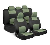 BDK PolyPro Ensemble complet de housses de siège de voiture, banquette avant et arrière pour voiture, facile à installer, accessoires de voiture, camions, camionnettes, SUV, vert