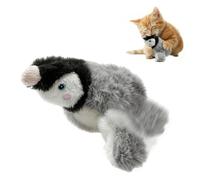 BDKMMS Jouet Interactif Chat, Jouet Oiseau Réaliste avec Aile Battement | Capteur Tactile Intelligent, Simulation de Chant d'Oiseau, Tissu en Peluche Résistant, Stimulation de l'Instinct de Chasse