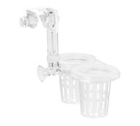 BDKMMS Support de plante d'aquarium robuste en acrylique transparent réglable de qualité supérieure pour la culture d'aquarium