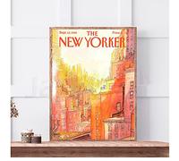 bdkym Le Magazine New Yorker Couvre des Affiches pour L' Impression d'art Mural Décoration Murale Affiche Moderne-50X70Cmx1 Pas De Cadre