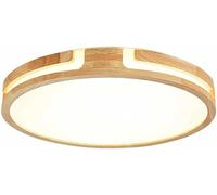 BDLINGAAS Plafonnier Salon plafonnier créatif Chambre et Salle à Manger Rond en Bois Massif LED plafonnier réglable