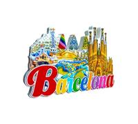 BDM - Aimant de Barcelone, Sainte Famille, Parc Güell, Souvenirs de voyage, Mosaïque Gaudí, Musée Dalí, Souvenir Barcelona - Modèle 16