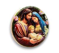 BDM - Aimant de réfrigérateur religieux 3D | Sainte Famille, Vierge Marie, Dernière Cène ou Saint Michel | Souvenir de Terre Sainte Jérusalem - Modèle 2