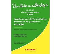 BDM Applications différentiables, fonctions de plusieurs variables