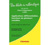 BDM Applications différentiables, fonctions de plusieurs variables - Colin, Morvan - Cepadues - broché - Scolaire / Universitaire