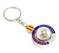 BDM Barcelone Football Porte-clés avec Le Drapeau Catalan et la Balle pour Les Hommes ou Les Femmes, Un Cadeau Original pour Les Fans de l'équipe blaugrana