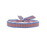 BDM Bracelet Atletico de Madrid, Bracelet en Tissu athlétique réglable Rouge et Blanc pour Homme et Femme