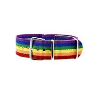 BDM Bracelet Chat ou Un Collier avec Le Drapeau Tissu réglable LGTBI et Boucle en métal argenté.
