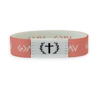 BDM Bracelet chrétien G > | Dieu est plus grand que les hauts et les bas | Bracelet de foi avec croix pour homme et femme | Bracelet élastique en tissu bleu | Cadeau religieux inspirant, Talla unica