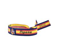 BDM Bracelet Drapeau Espagne avec l'emblème National et Le Fond Vert de la Garde Civile, est réglable et Unisexe. Un Cadeau Original