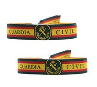 BDM - Bracelet en Tissu de la Garde Civile avec Fermeture coulissante pour Hommes et Femmes. Choisissez la quantité - 2 Unidades