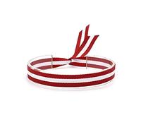 BDM - Bracelet rojiblanca tissu réglable pour les hommes et les femmes. Atletico Madrid et le Pérou.