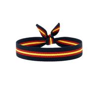 BDM - Bracelet Tissu réglable Bleu Marine avec Le Drapeau de l'Espagne en Deux largeurs, pour Les Hommes et Les Femmes .Ancho 15 mm