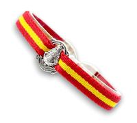 BDM Bracelet Vierge de El Rocio, Drapeau Espagne. Taille du 15 au Poignet 17 cm