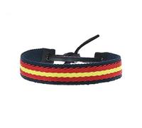 BDM Drapeau Bracelet Tissu Ajustable Unisexe Espagne. Accessoire Patriote Espagnol, Un Cadeau Parfait pour Un Homme ou Une Femme