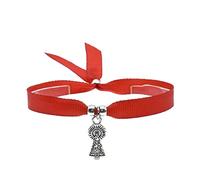 BDM Femme Bracelet Homme et Tissu Bleu Marico avec la Vierge du Pilier et Le Drapeau de l'Espagne.