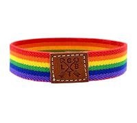 BDM Homme Tissu Bracelet ou Femme avec Le Drapeau de la Gay, LGTBI, bisexuelle, Lesbienne et transgenre fierté. Très Confortable et Extensible pour Donner, Bracelet d'amitié., One Size, Tissu