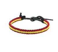 BDM les hommes et les femmes vert et bleu, Bracelet fil tressé de la Garde civile et police nationel, avec le drapeau de l'Espagne. Sans fermeture et réglable à différentes tailles.