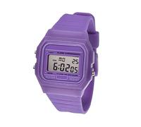 BDM - Montre Classique Casiopea Original pour Hommes, Femmes, Filles ou garçons avec Bracelet numérique avec Alarme. Un Cadeau Vintage - Morado