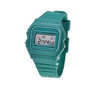 BDM - Montre Classique Casiopea Original pour Hommes, Femmes, Filles ou garçons avec Bracelet numérique avec Alarme. Un Cadeau Vintage - Verde mar