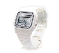 BDM - Montre Classique Casiopea Original pour Hommes, Femmes, Filles ou garçons avec Bracelet numérique avec Alarme. Un Cadeau Vintage - Blanco