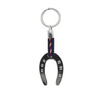 BDM Porte-clés en Fer à Cheval Porte-Bonheur, Porte-clés avec Le Drapeau de l'Espagne. Porte-Bonheur