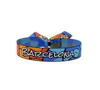 BDM - Pulsera Barcelona | Recuerdos: Sagrada Familia, Mosaico, parque Güel, Dali | Pulsera Ajustable | Souvenir Hombre y Mujer - Modelo 1