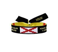 BDM - Pulsera de Tela Cruz de Borgoña, Bandera Borgoña y Tercios Españoles, Bandera de España. Accesorio Unisex de Orgullo Histórico. - Modelo 4