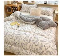 BDMFJY Édredon en Sherpa Épaisse et Chaude, Noyau de Consolateur en Peluche, Couette en Velours d'agneau, Couette en Duvet en Microfibre, Courtepointes Matelassée,D,220x240cm(4.0kg)