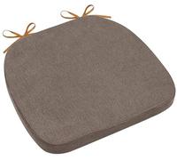 BDMFJY Galettes de Chaise en Forme de Trapèze Assise Confortable avec Attaches, Coussins Déhoussables et Lavables, Intérieure Extérieure, Trois Tailles, pour Toutes Les Saisons,Gris,40x35cm(1 Pcs)