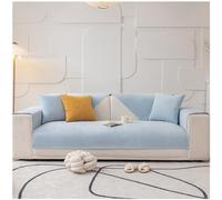 BDMFJY Housses de Canape/Couvre Canape d'angle 4/3/2/1 Places Impermeable Couverture de Canapé en Forme de L avec Accoudoirs Revetement de canape Antidérapant Protecteur,Gray Blue,40x40cm