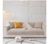 BDMFJY Housses de Canape/Couvre Canape d'angle 4/3/2/1 Places Impermeable Couverture de Canapé en Forme de L avec Accoudoirs Revetement de canape Antidérapant Protecteur,Milk Tea,90x210cm