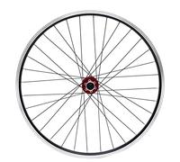 Bdneygtyr Ensemble de roues 27,5", roue arrière 27,5" avec compatibilité 7-12 vitesses, jante de vélo en aluminium, capacité de charge de 200 kg, roue avant de vélo noire avec moyeu rouge