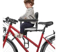 Bdneygtyr Siège de vélo avant pour enfant, avec pédales réglables et distance de siège, capacité de charge 80 kg, pour enfants de 1 à 5 ans, convient aux vélos, vélos électriques et VTT, noir