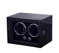 BDPRZGHGL Automatic Single Watch Winder 2 3 Winding Case in Wood Shell and Leather Support All Mechanical Watches with Super Quiet Motor (Color : B, Size : 1+0)