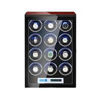 BDPRZGHGL Automatic Watch Winder for 12 Watches Watch Storage Case with LCD Digital Display Touch Screen Japanese Silent Motors Adjustable Watch Pillow Built-in LED Illumination (Size : 12+0)