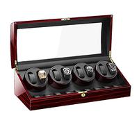 BDPRZGHGL Présentoir de Montres automatiques, boîte à Remontoir pour Montres, 9 espaces de Rangement supplémentaires, Moteurs Qiuet, oreillers Flexibles, Remontoir de Grande capacité