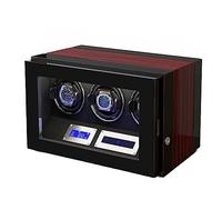 BDPRZGHGL Safe Watch Winder Box for 3 Automatic Watches with Lock Security Quiet Motor Watch Winding Display Box Built-in LED Illuminated (Color : C, Size : 3+0)