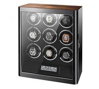 BDPRZGHGL Technology Automatic Watch Winder for 2 3 4 9 12 Watches LED Lights Watch Box Storage Display Case with Quiet Motor Wooden Storage Case (Size : 12+0)