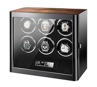 BDPRZGHGL Technology Automatic Watch Winder for 2 3 4 9 12 Watches LED Lights Watch Box Storage Display Case with Quiet Motor Wooden Storage Case (Size : 12+0)