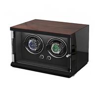 BDPRZGHGL Watch Winder for 2+0 Automatic Watches Watch Organizer Built-in Illumination Wooden Watch Box Walnut Wooden Shell (Color : A, Size : 2+0)