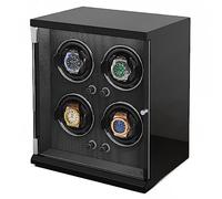 BDPRZGHGL Watch Winder for 4 Automatic Watches Soft Adjustable Pillows for Universal Watches Built-in Blue LED Illumination AC Adapter Charge Quiet Motor (Color : D, Size : 4+0)