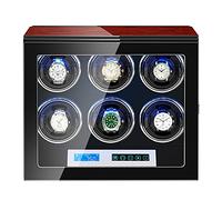 BDPRZGHGL Watch Winder for Men's and Women's Automatic Watch with 6 Adjustable Watch Pillow Motors Touch Screen LCD Digital Display LED Illumination Watch Display Case (Size : 6+0)