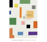 BdS - Études spinoziennes - Pierre Macherey - De La Sorbonne Editions - broché - Etude