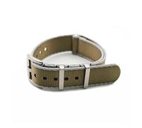 BDSHGRDH Accessoires de montres en nylon avec bracelet Nato de qualité supérieure(Khaki Grey Edge,22mm)