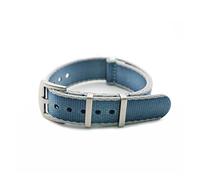 BDSHGRDH Accessoires de montres en nylon avec bracelet Nato de qualité supérieure(Light Blue Grey Edge,20mm)