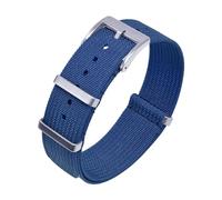 BDSHGRDH bracelet de montre, Bracelet de montre, bracelet en nylon côtelé for accessoires tissu(Blue,22mm)